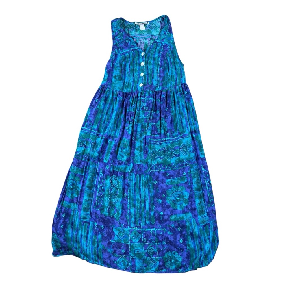Woman’s Stacy Tyler sleeveless abstract print y2K tie back dress size 18